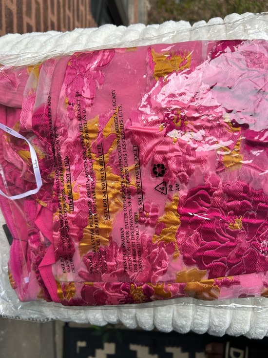 Lulu's Strapless Pink and Yellow Floral Mini Dress - Picture 5 of 5